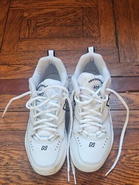 New Balance Off-White Leather WX609 Casual Sneakers